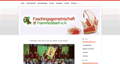 Desktop Screenshot of faschingsgemeinschaft-frammersbach.de