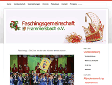 Tablet Screenshot of faschingsgemeinschaft-frammersbach.de